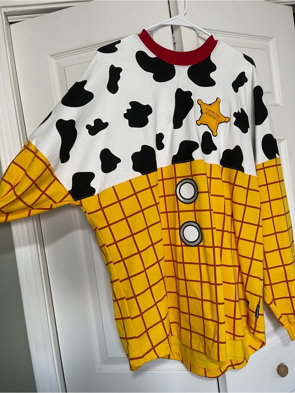 Disney Toy Story Woody-Inspired Long Sleeve Shirt - Yellow & White - Picture 2 of 3